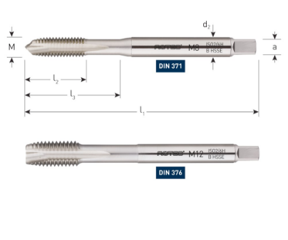 Afbeeldingen van ROTEC Machinetap HSS-E OPTI doorlopend DIN376 M11