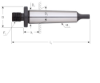 Afbeeldingen van ROTEC Boorhouderstift MC2 - ½X20 UNF
