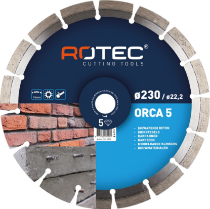 Afbeeldingen van ROTEC Diamantzaagblad BETON UNI 125X2,2X22,2MM