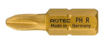 Afbeeldingen van ROTEC Schroefbit ¼" PRO PH2 gereduceerd 25MM C6,3 TiN 10x