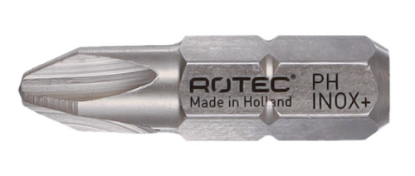 Afbeeldingen van ROTEC Schroefbit ¼" PRO PH1 25MM C6,3 INOX+ 2x