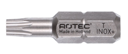 Afbeeldingen van ROTEC Schroefbit ¼" PRO TX40 25MM C6,3 INOX+ 2x