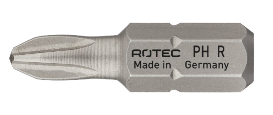 Afbeeldingen van ROTEC Schroefbit ¼" PRO PH2 gereduceerd 25MM C6,3 BASIC 2x