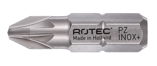 Afbeeldingen van ROTEC Schroefbit ¼" PRO PZ3X25MM C6,3 INOX+ 10x