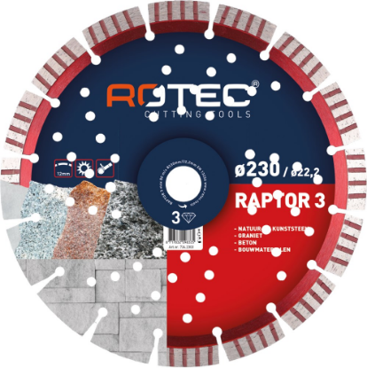 Afbeeldingen van ROTEC Diamantzaagblad TURBO BASIC 125X2,4X22,2MM