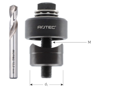 Afbeeldingen van ROTEC Gatenpons OPTI-LINE met kogellager en boor 35,0MM