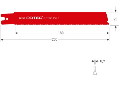 Afbeeldingen van ROTEC Reciprozaagblad RC963 5x