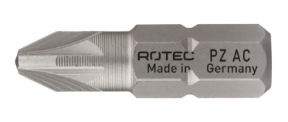 Afbeeldingen van ROTEC Schroefbit ¼" PRO PZ2 25 C6,3 RVS 2x