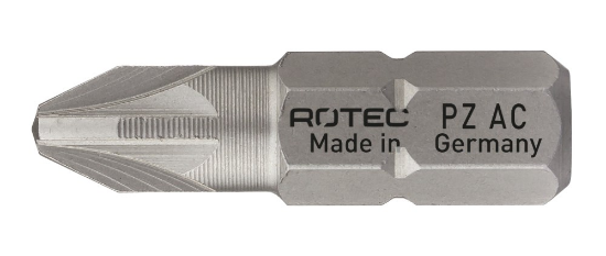 Afbeeldingen van ROTEC Schroefbit ¼" PRO PZ2 25 C6,3 RVS 2x