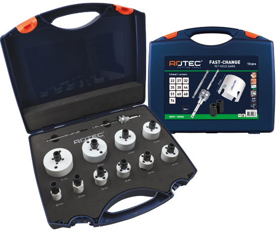 Afbeeldingen van ROTEC Gatzagenset FC 528 elektricien SDS-Plus 13x 22-76MM