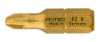 Afbeeldingen van ROTEC Schroefbit ¼" PRO PZ2R gereduceerd 25MM C6,3 TiN 2x