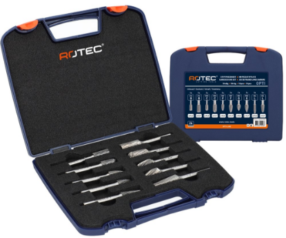 Afbeeldingen van ROTEC Stiftfrezenset OPTI 10-delig Z6 B C F G L 9,6&12,7MM