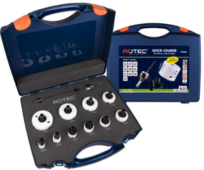 Afbeeldingen van ROTEC Gatzagenset QC 533 Elektricien zeskant 11 13x 22-76MM