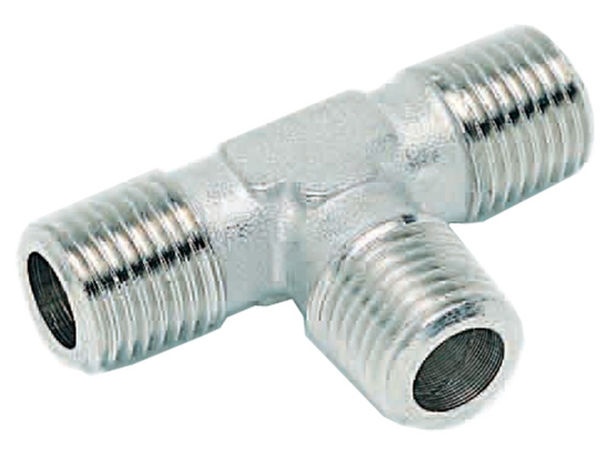 Afbeeldingen van T-draadfitting R1" buitendraad/buitendraad/buitendraad