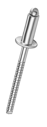 Afbeeldingen van Popnagel Q-standard open RVS A4/RVS A4 bolkop 4,0X6MM klembereik 1,0-2,5MM