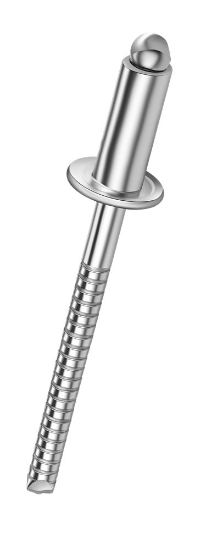 Afbeeldingen van Popnagel Q-standard open RVS A4/RVS A4 bolkop 4,0X6MM klembereik 1,0-2,5MM