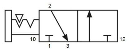 Afbeeldingen van 3/2 Handschuifventiel G⅛" BI