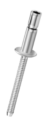 Afbeeldingen van Popnagel Q-M-Power RVS A2/RVS A2 bolkop 6,4X14,5MM klembereik 2,0-9,5MM