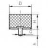 Afbeeldingen van Trillingsdemper D 40X40 M8
