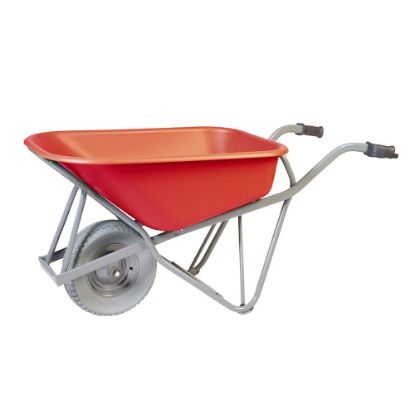 Afbeeldingen van MATADOR Kruiwagen Profi-Max Plus 151-CT HDPE bak rood 90L met lekvrije band