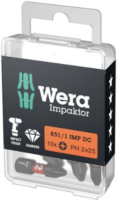 Afbeeldingen van WERA Impaktor bit ¼" PH2 25MM