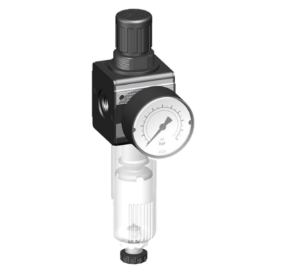 Afbeeldingen van Drukregelaar G⅛" 5µ 10bar met mano 40MM BG0