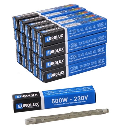 Afbeeldingen van EUROLUX Halogeenlamp versterkt R7S 118MM 42V 150W
