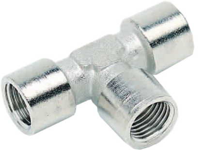 Afbeeldingen van T-draadfitting G⅛" binnendraad/binnendraad/binnendraad