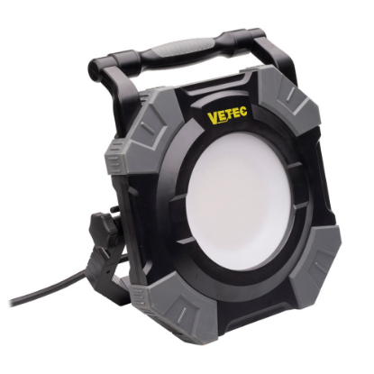 Afbeeldingen van VETEC Bouwlamp LED Coloradis100 + 2x schuko + 2x USB poort 230V 5M 100W