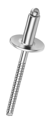 Afbeeldingen van Popnagel Q-standard open RVS A2/RVS A2 platkop 3,2X6X9,5MM klembereik 0,5-3,0MM
