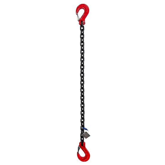 Afbeeldingen van Spanketting+klephaken Grade80 10MM 8M LC 63kN