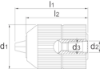 Afbeeldingen van Snelspanboorhouder 2-13MM ½"-20 UNF