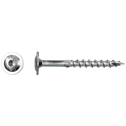 Afbeeldingen van Tellerkopschroef PFS blank VZ T30 6X50MM