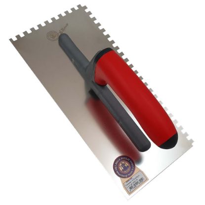 Afbeeldingen van MELKMEISJE Plakspaan RVS softgrip 12MM 280X130MM vertand