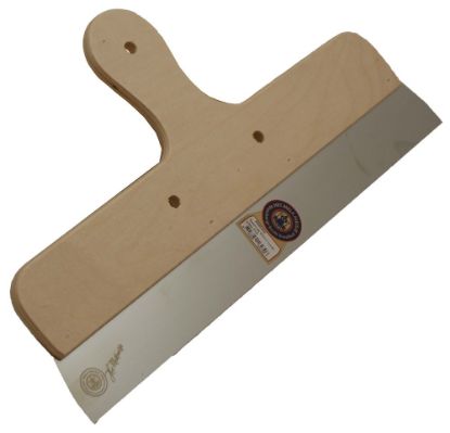 Afbeeldingen van MELKMEISJE Spackmes RVS houten greep 250MM