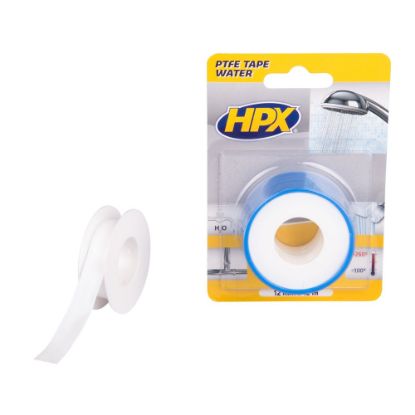 Afbeeldingen van Waterafdichtingstape PTFE wit 12MM 12M 2x