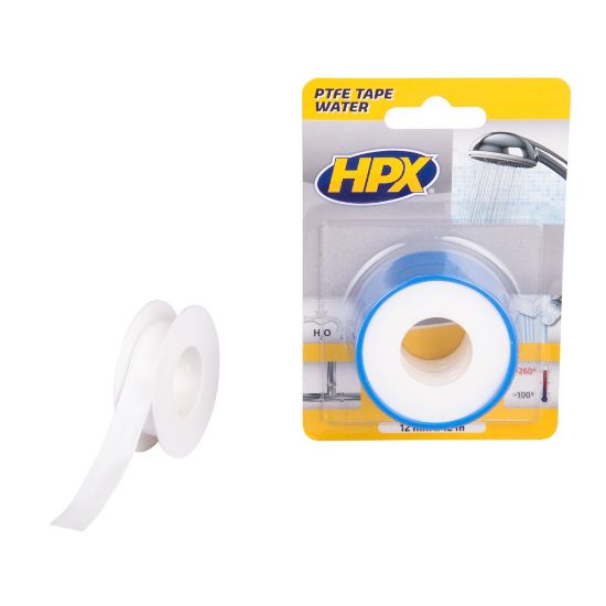 Afbeeldingen van Waterafdichtingstape PTFE wit 12MM 12M 2x
