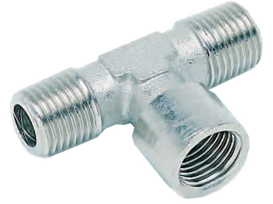 Afbeeldingen van T-draadfitting 1" buitendraad/binnendraad/buitendraad