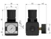 Afbeeldingen van Drukregelaar G¾" 10bar met manometer 50MM BG3