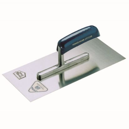 Afbeeldingen van JUNG Plakspaan RVS gebogen greep 280X130MM 4X4MM vertand