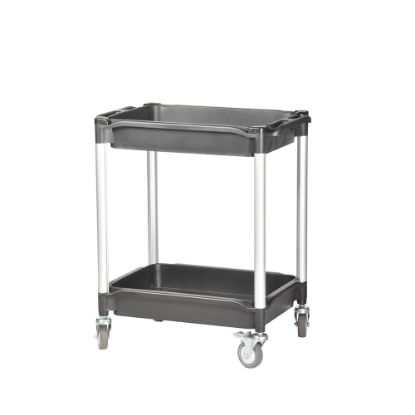 Afbeeldingen van MATADOR Etagewagen HX type 608E met 2 baklegborden zwart 790X480X875MM