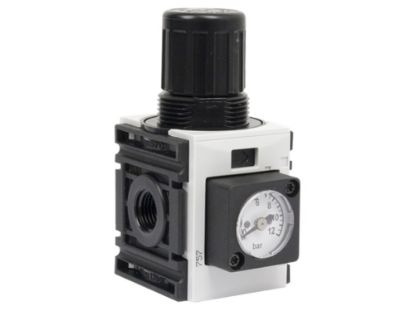 Afbeeldingen van Drukregelaar G¼" 27MM 8bar + manometer