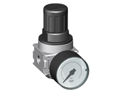Afbeeldingen van Drukregelaar G¼" 10bar met manometer 50MM BG1