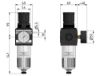 Afbeeldingen van Drukregelaar G¾" 5µ 10bar met mano 50MM BG3