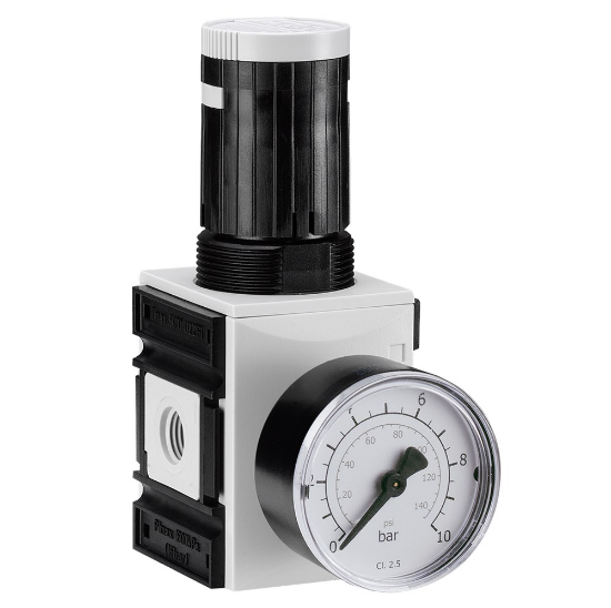 Afbeeldingen van Drukregelaar G¾" 16bar met manometer 63MM