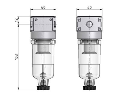 Afbeeldingen van Filter G¼" 5µ BG0 H.AUTO.DRAIN