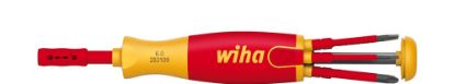 Afbeeldingen van WIHA Schroevendraaier met bitmagazijn LiftUp electric met 6 slimBits TX in blister