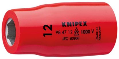 Afbeeldingen van KNIPEX Inzetsteeksleutel ½" 984712 DIN60900 12MM