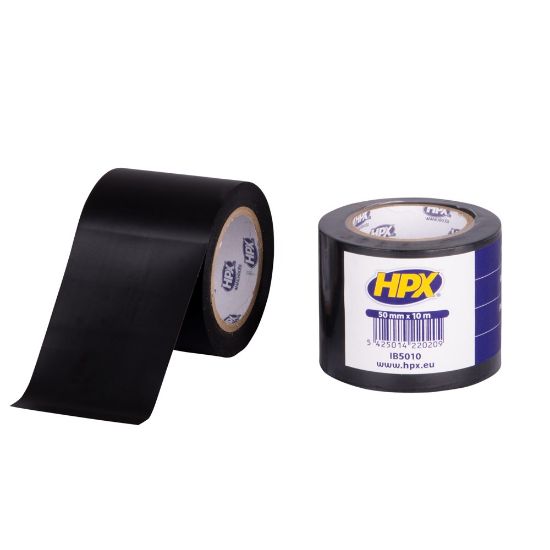 Afbeeldingen van Isolatietape PVC zwart 50MM 10M