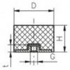Afbeeldingen van Trillingsdemper E 50X30 M10